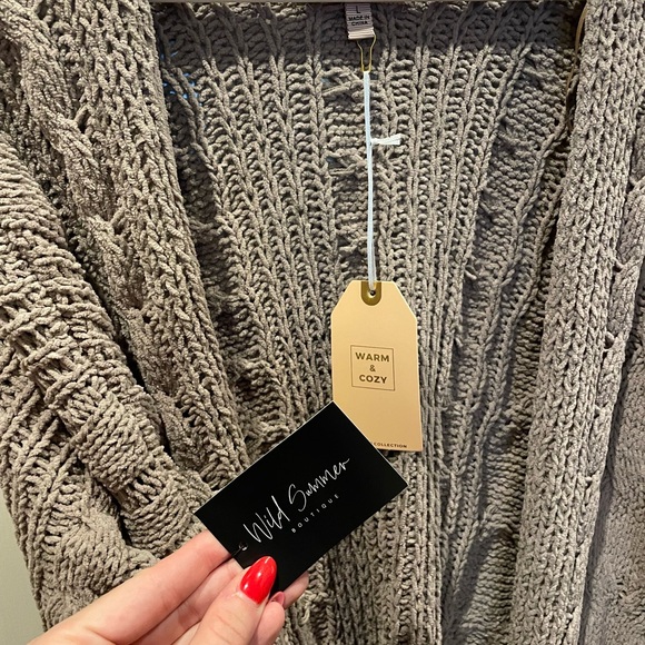 Love Tree Chunky Knit Cardigan - Picture 6 of 8